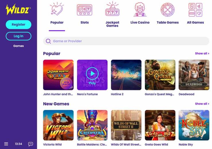 Wildz Online FULL Review Bonus Slots 2021 